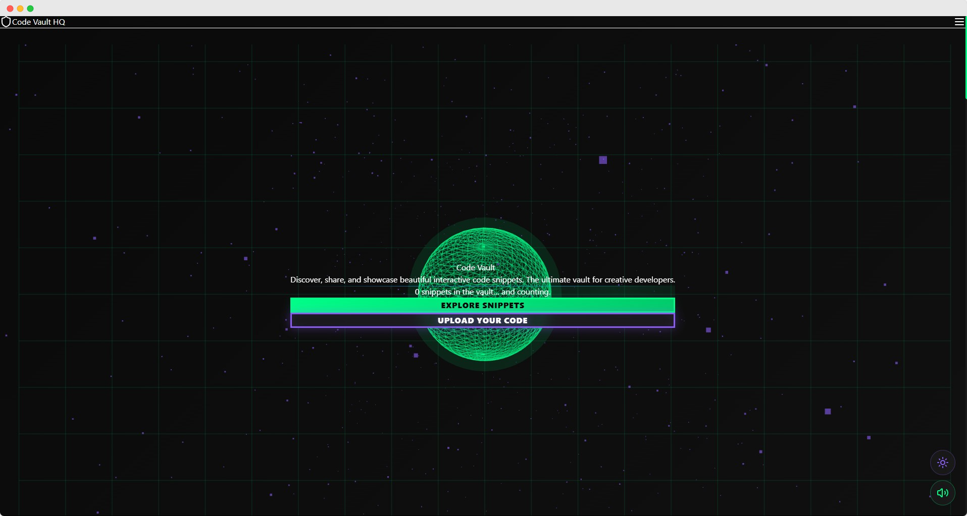 Codevault HQ website mockup showing developer platform