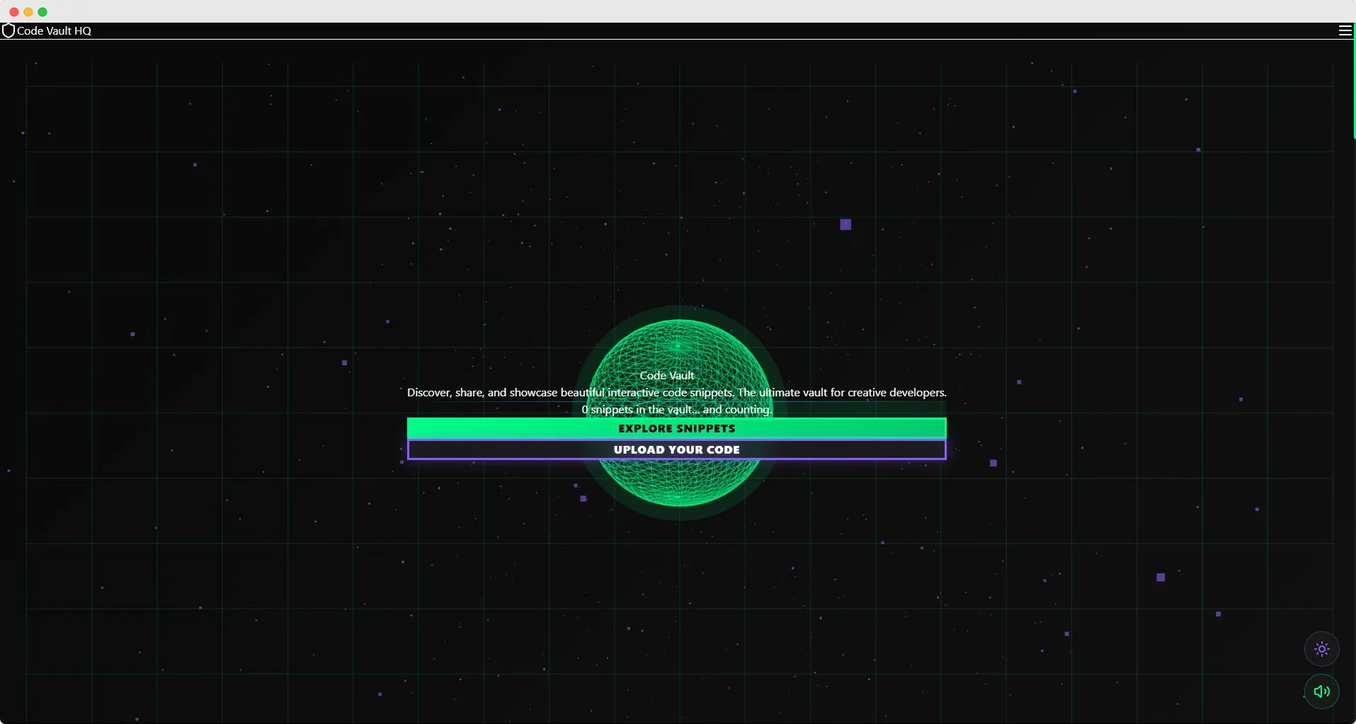 Codevault HQ website mockup showing developer platform