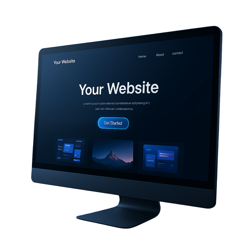 Modern web design showcase